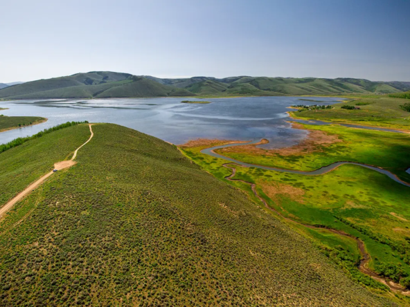Lake view of Scofield Reservoir from recreational lot 7 near Scofield Mountain Estates